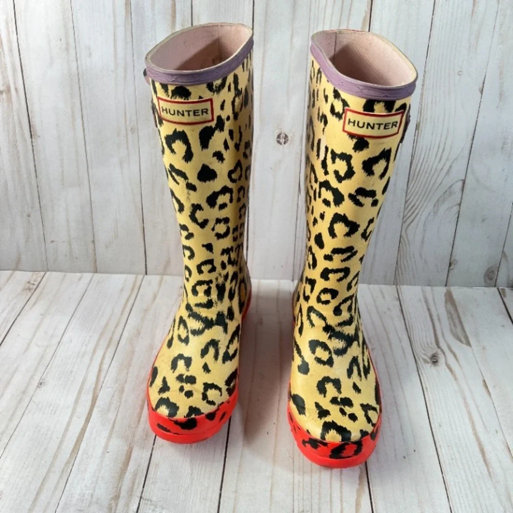 Hunter‎ Original Kids Hybrid Print Rain Boots Size 2/3